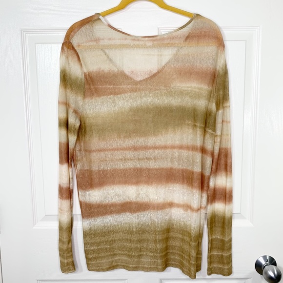 Drew Anthro LS V-Neck Semi-Sheer Sweater - Picture 4 of 6